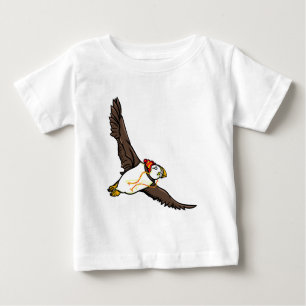 Puffin mit einem Hut und einem gegossenen Hut Baby T-shirt