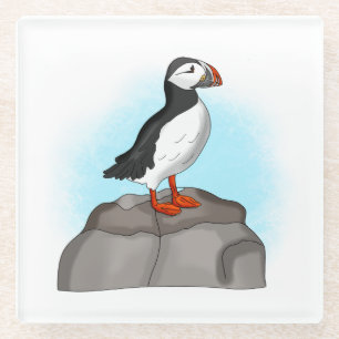 Puffin, niedlich glasuntersetzer
