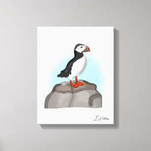 Puffin, niedlich leinwanddruck