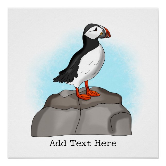 Puffin, niedlich poster (Vorderseite)
