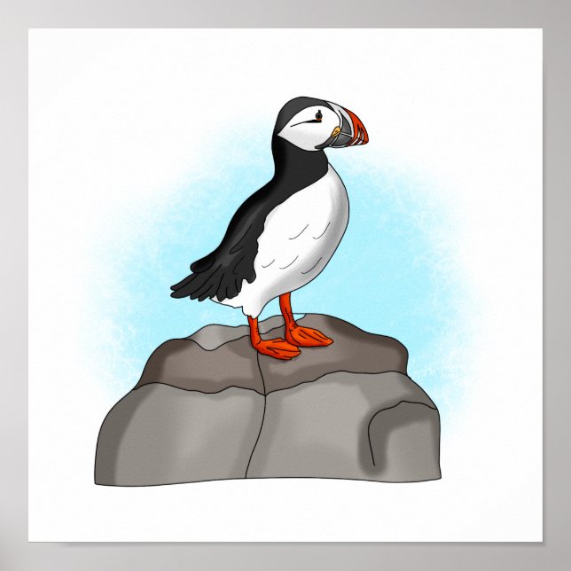 Puffin, niedlich poster (Vorne)