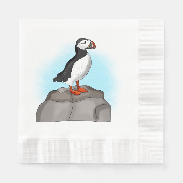 Puffin, niedlich serviette (Vorderseite)