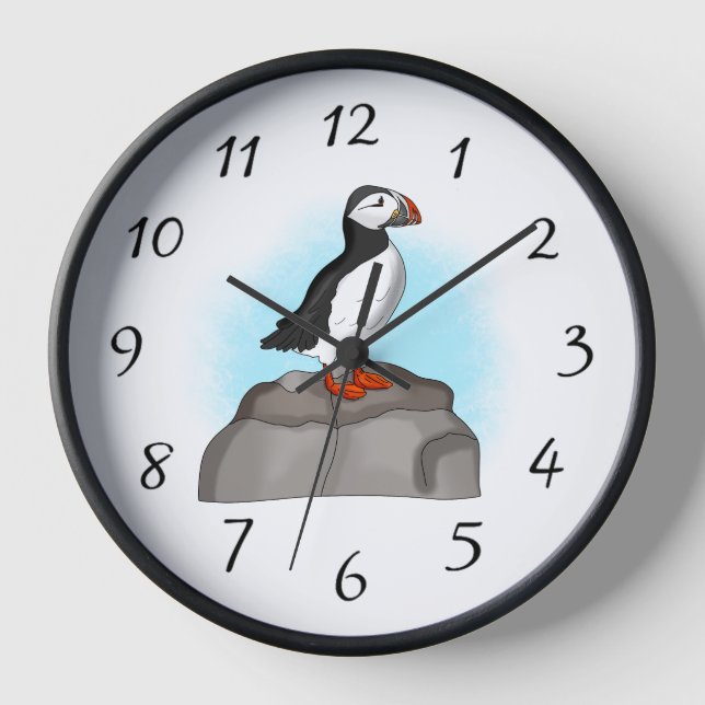 Puffin, niedlich uhr (Vorderseite)