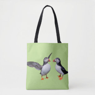 Puffin Pals All-Over-Print-Beutel (grün)