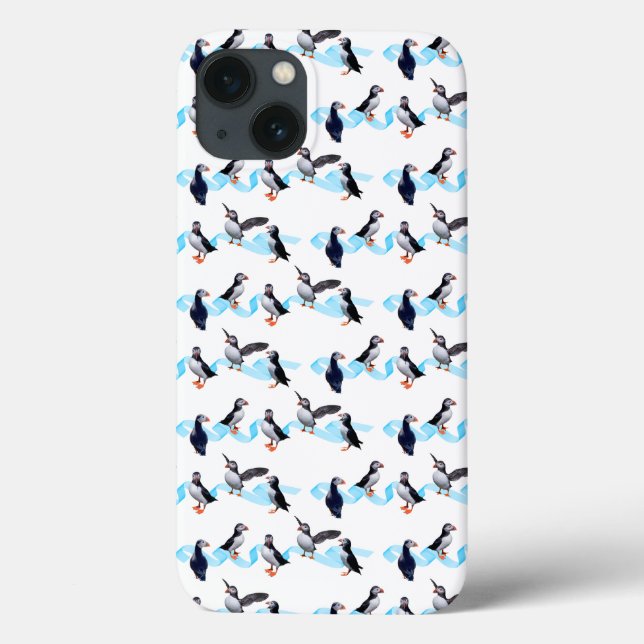 Puffin Party iPad Case (Farbe auswählen) (Rückseite)