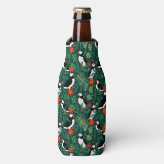 Puffin Pattern Lush Green Flaschenkühler