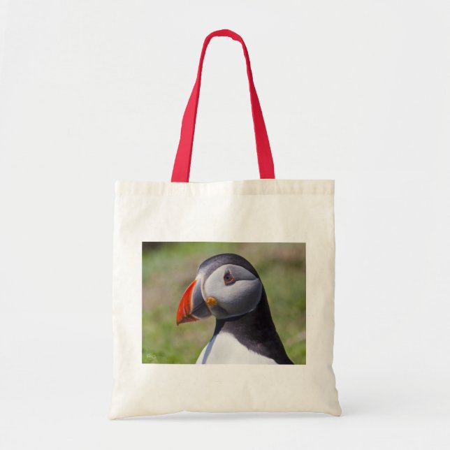 Puffin Portrait Bag Tragetasche (Vorne)