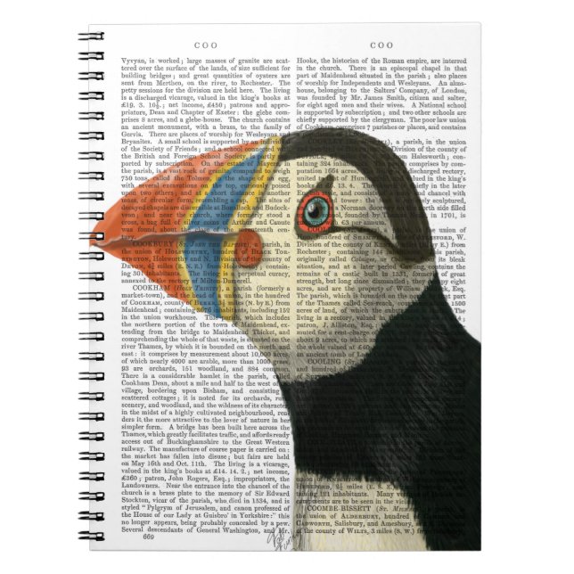 Puffin Portrait Notizblock (Vorderseite)