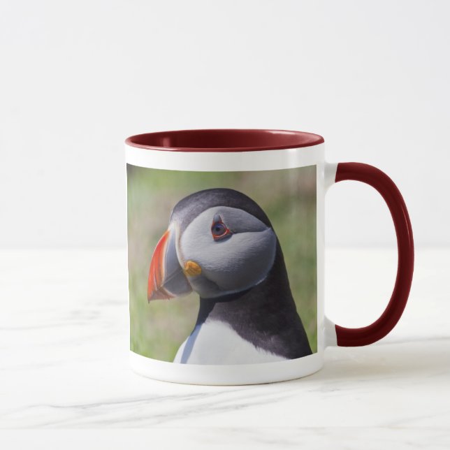 Puffin Portrait Tasse (Rechts)