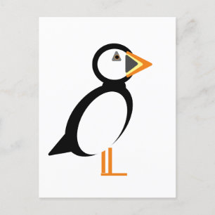 Puffin Postcard Postkarte