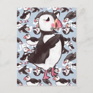 Puffin Postcard Postkarte