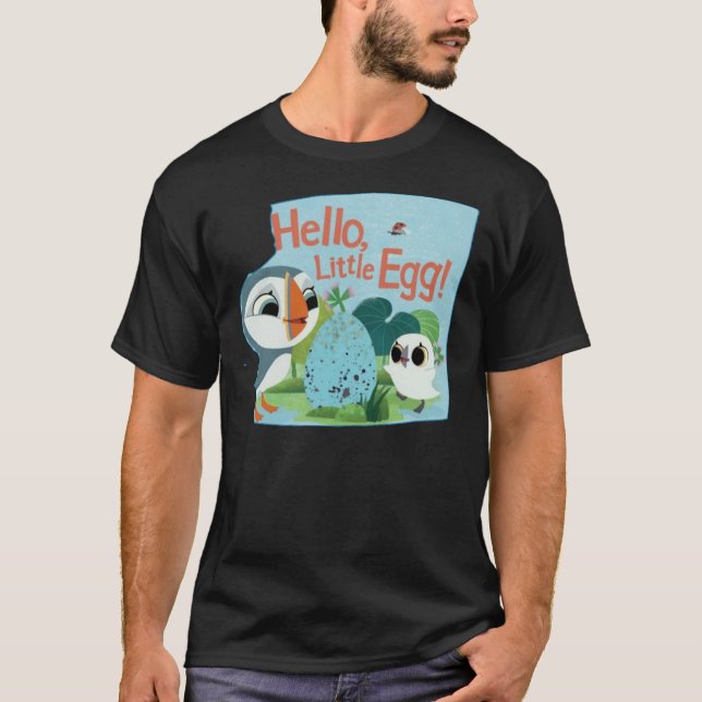 Puffin Rock- Hello Little Egg  T-Shirt (Vorderseite)