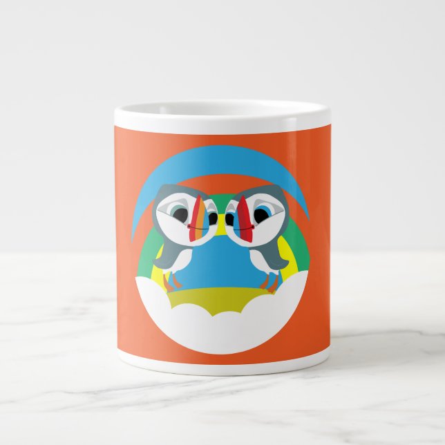 Puffin Rocks Jumbo-Tasse (Vorderseite)
