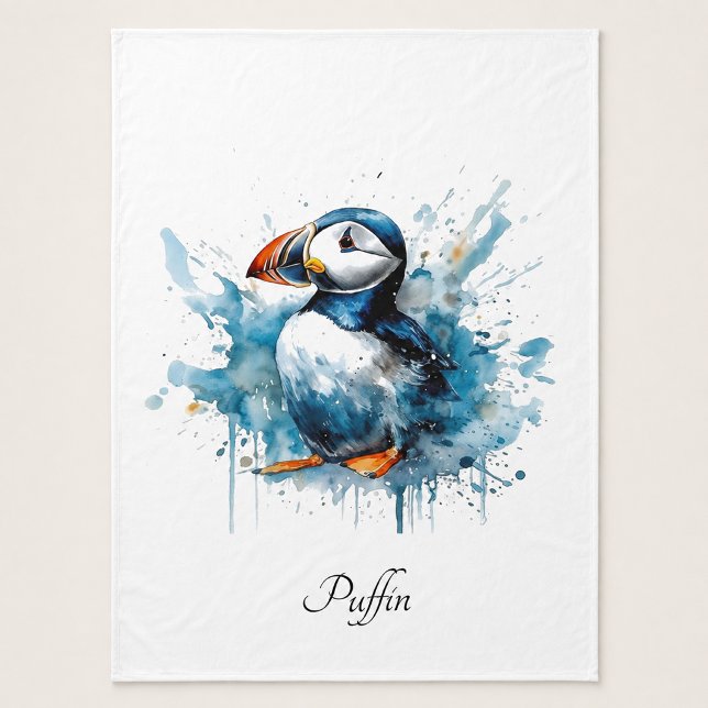 Puffin Splash, Brauch Fleecedecke (Von Creator hochgeladen)