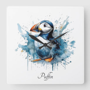 Puffin Splash, Brauch Quadratische Wanduhr
