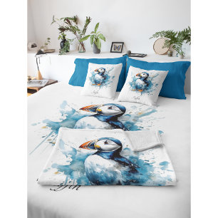 Puffin Splash, individuell Kissen