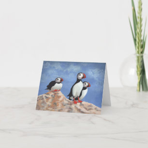 Puffin Trio Dankeskarte
