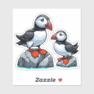 Puffin-Vogel, kundenspezifisch geschnitten Vinyl-A Aufkleber