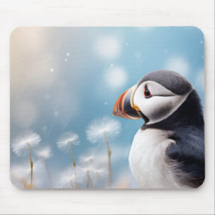 Puffin Wild Bird Animal Tranquil Friedlich Mousepad