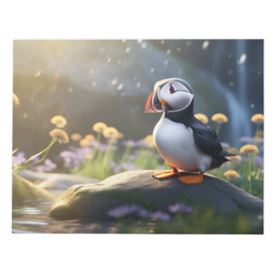 Puffin Wild Bird Animal Tranquil Friedlich Notizblock