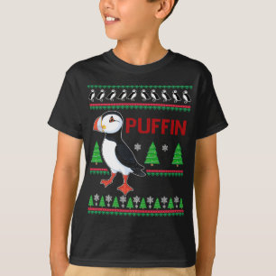 Puffin Xmas Ugly Sweater Puffins Lover Niedlich T-Shirt