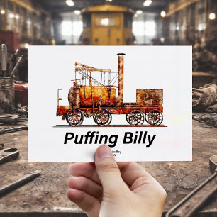 Puffing Billy-Dampflokomotive Englisch Postkarte