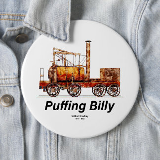 Puffing Billy Dampfzug Englische Lokomotive Button