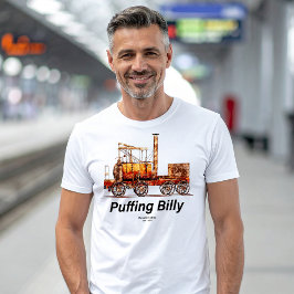 Puffing Billy Dampfzug Englische Lokomotive T-Shirt