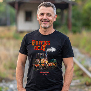 Puffing Billy Dampfzug Englische Lokomotive T-Shirt