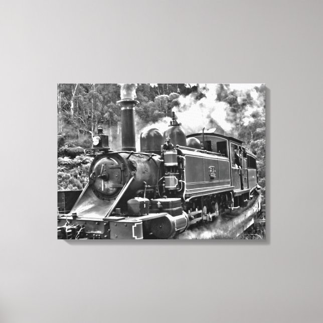 Puffing Billy Dampfzug Leinwanddruck (Vorderseite)