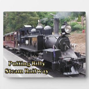 Puffing Billy Historic Dampfzug in Australien Fotoplatte