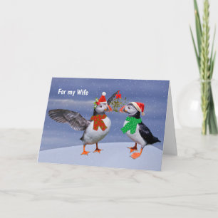 Puffins-Card-EHEFRAU Karte