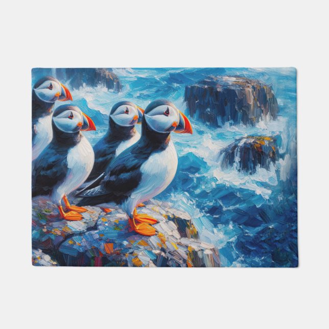 Puffins Fußmatte (Vorderseite)