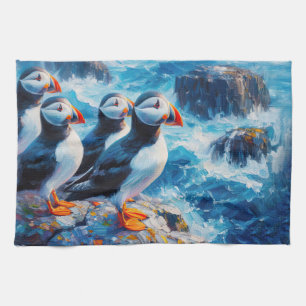 Puffins Geschirrtuch