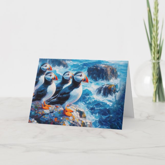 Puffins Karte (Vorderseite)