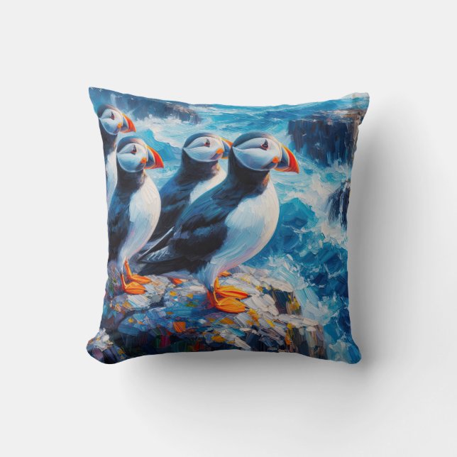 Puffins Kissen (Vorderseite)