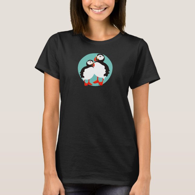 puffins-Ladys T-Shirt (Vorderseite)