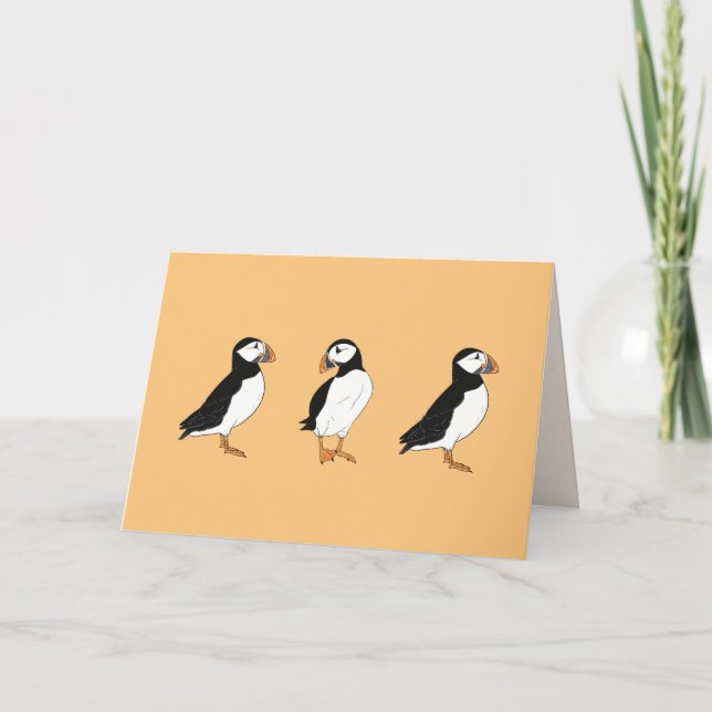 Puffins leere Karte (Vorderseite)