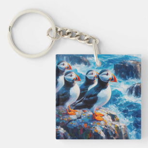 Puffins Schlüsselanhänger