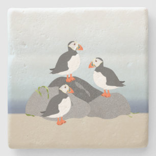 Puffins Stone Untersetzer
