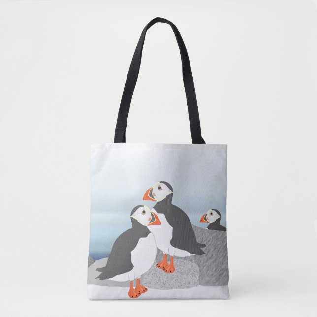 Puffins-Taschen-Tasche (Vorderseite)