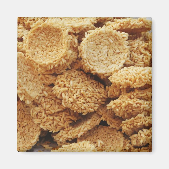 Puffriese Kuchen ~ asiatische Süßigkeiten Nachspei Magnet (Vorne)