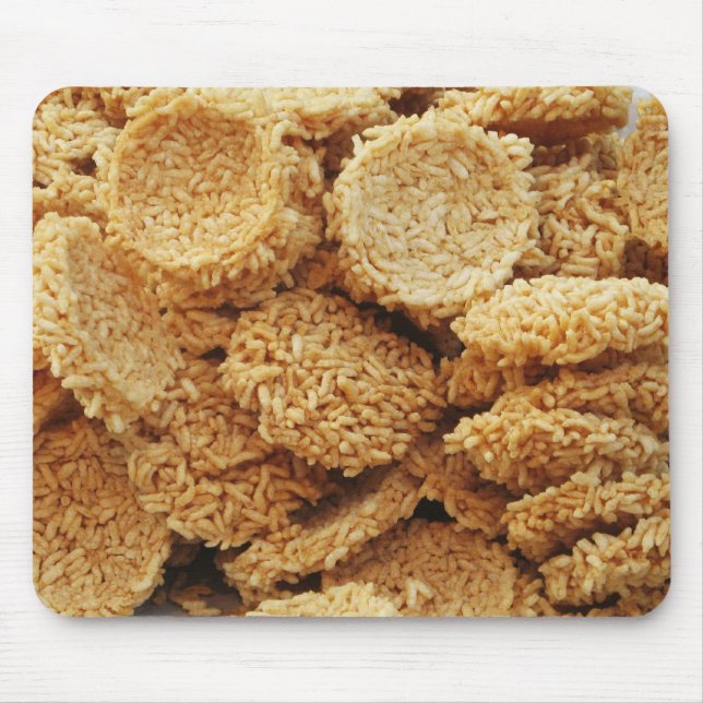 Puffriese Kuchen ~ asiatische Süßigkeiten Nachspei Mousepad (Vorne)