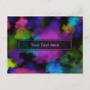 Puffs of Color Makeup-Artist-Beauty-Event Postkarte