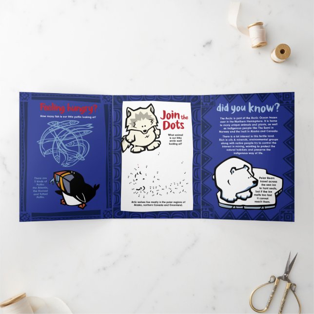 Puffs-Pufferung Puzzle-Grußkarte Dreifach Gefaltete Urlaubskarte (Innenseite)