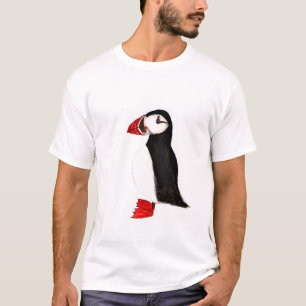 Puffvogel niedlich Funny Aquarell Arktis T-Shirt