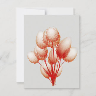 Puffy Blooms Postkarte