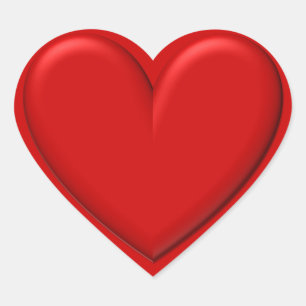 Puffy Heart Herz-Aufkleber