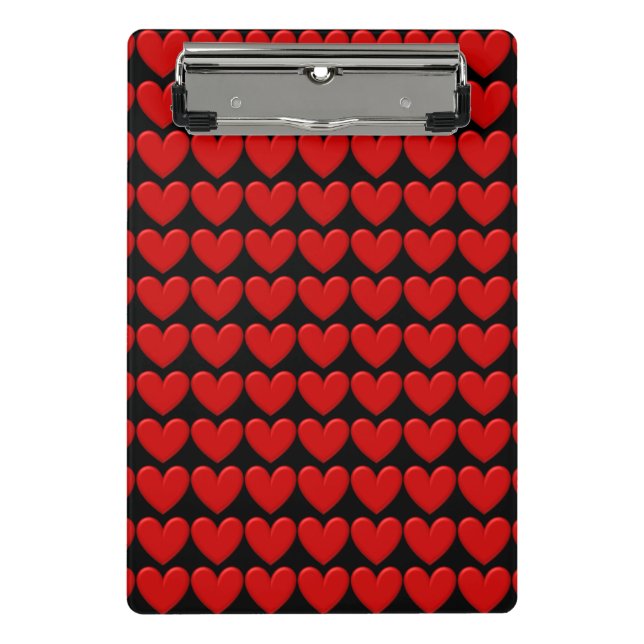 Puffy Heart Mini Klemmbrett (Vorderseite)