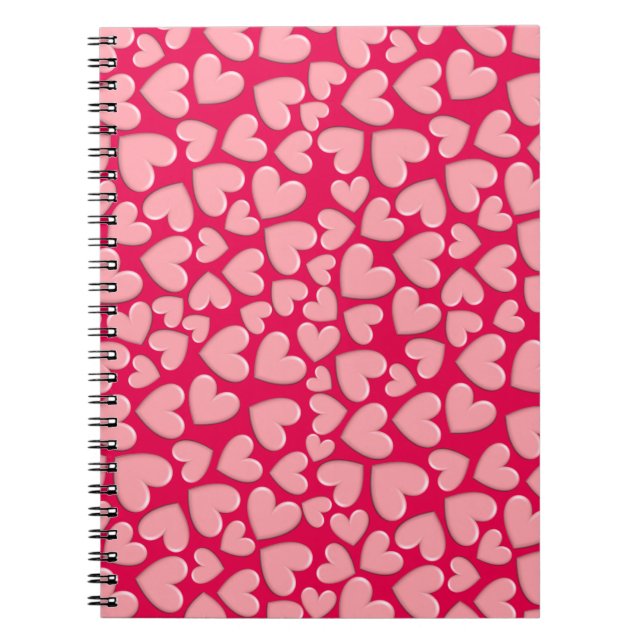 Puffy Hearts Notizblock (Vorderseite)